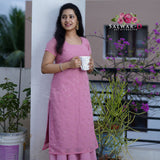 Pink Kurti & Skirt Set