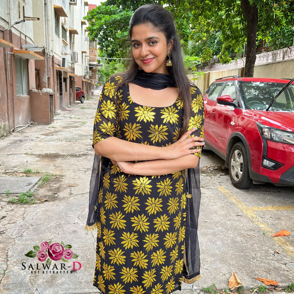 Designer straight cut kurti