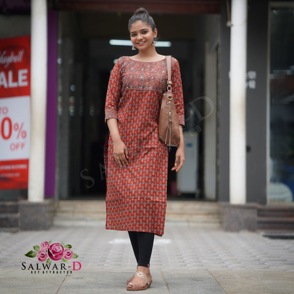 Ajrakh Cotton Kurti
