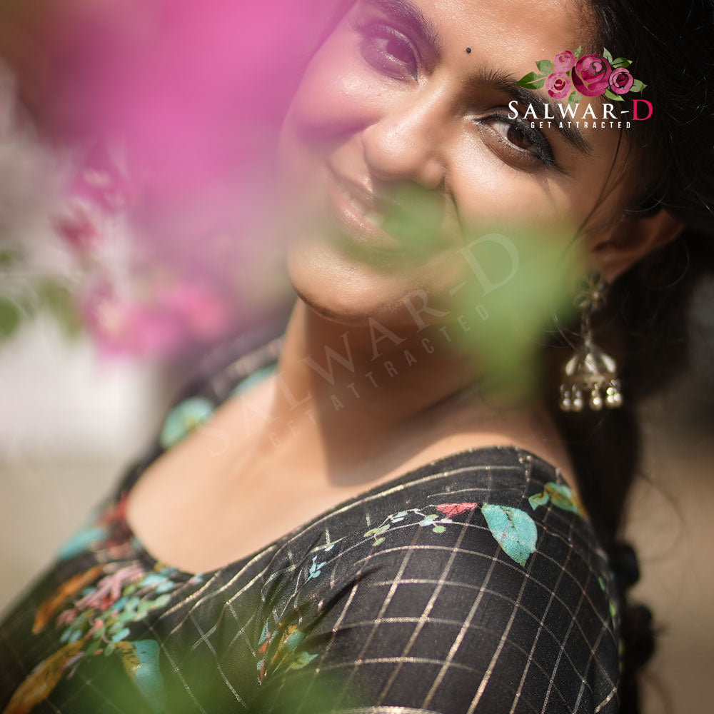 BLACK COTTON KURTI
