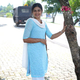 BLUE DESIGNER KURTI