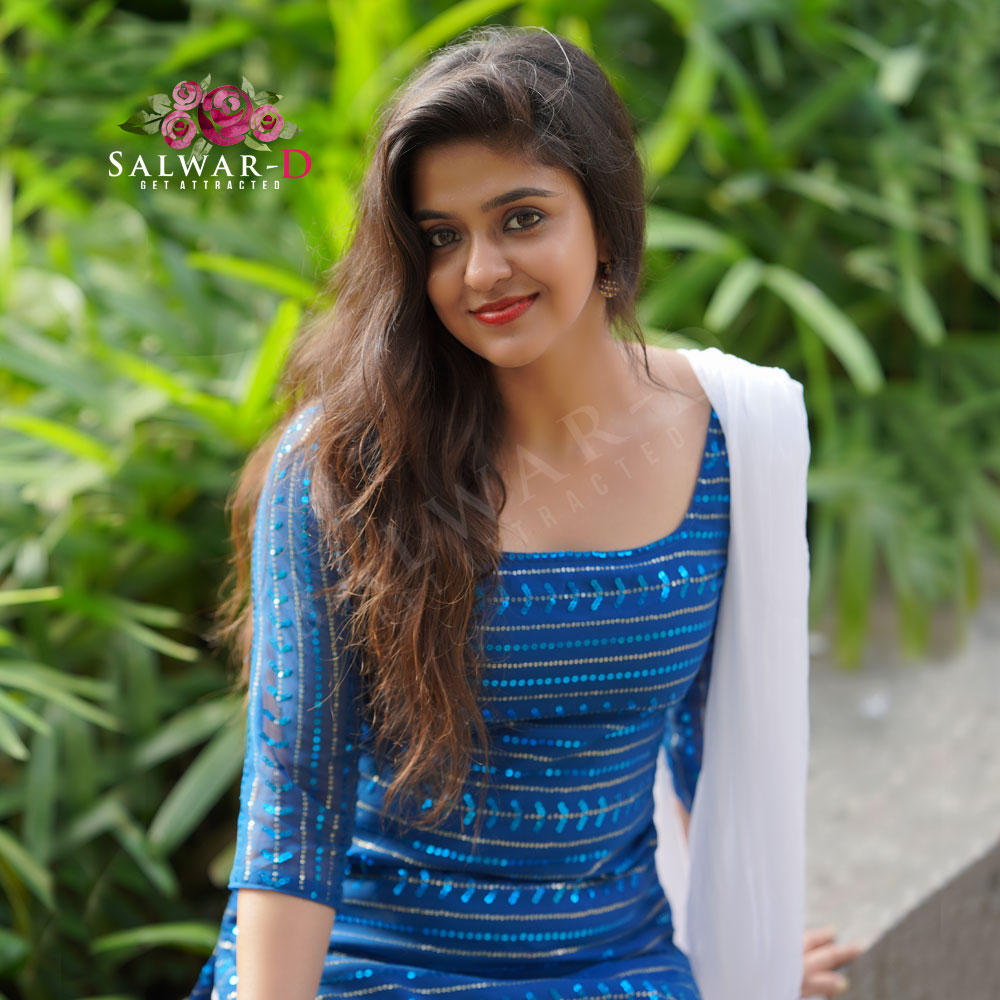 Blue Georgette Designer Kurti