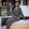 BLACK KURTI SET