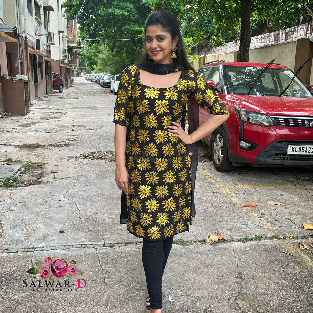 Designer straight cut kurti