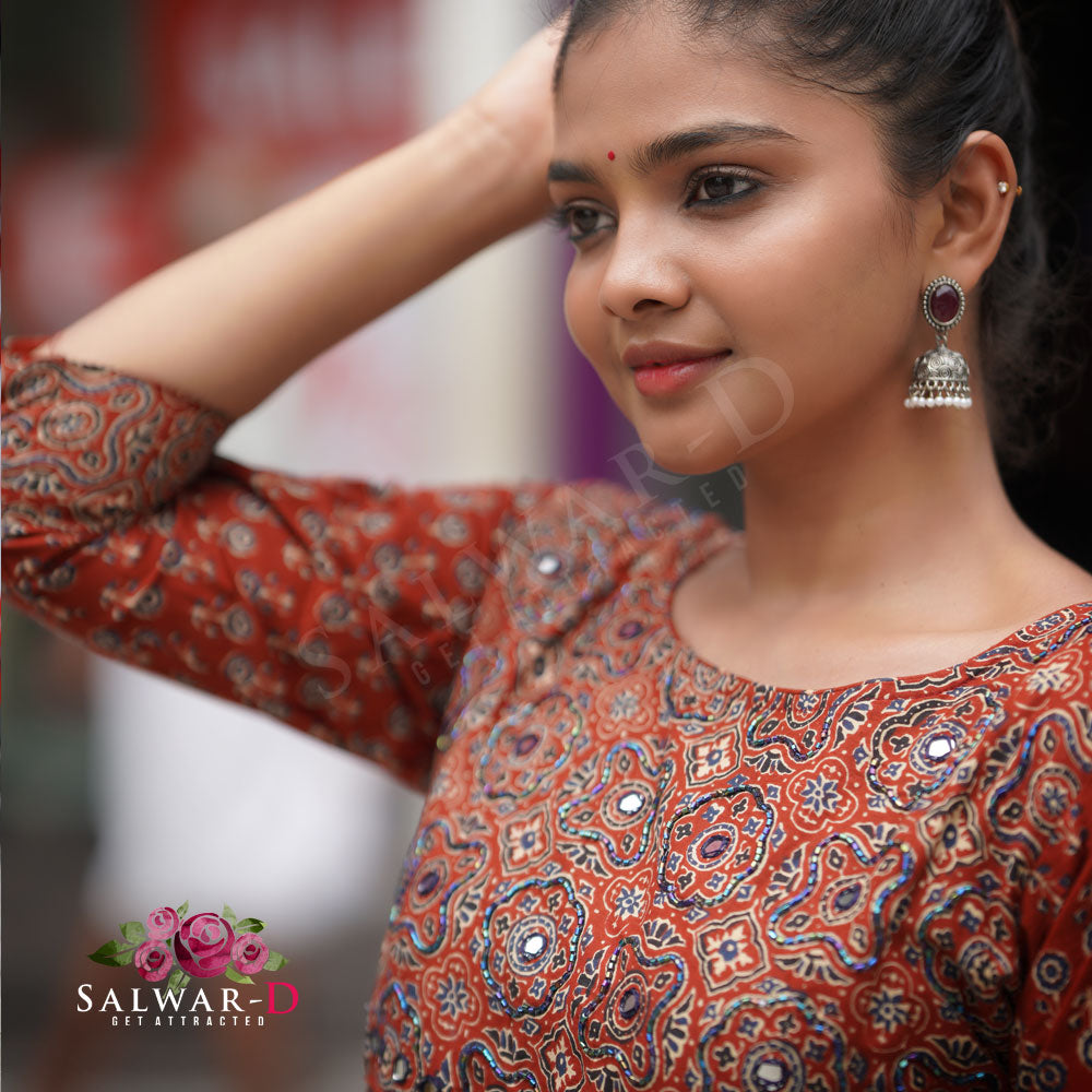 Ajrakh Cotton Kurti