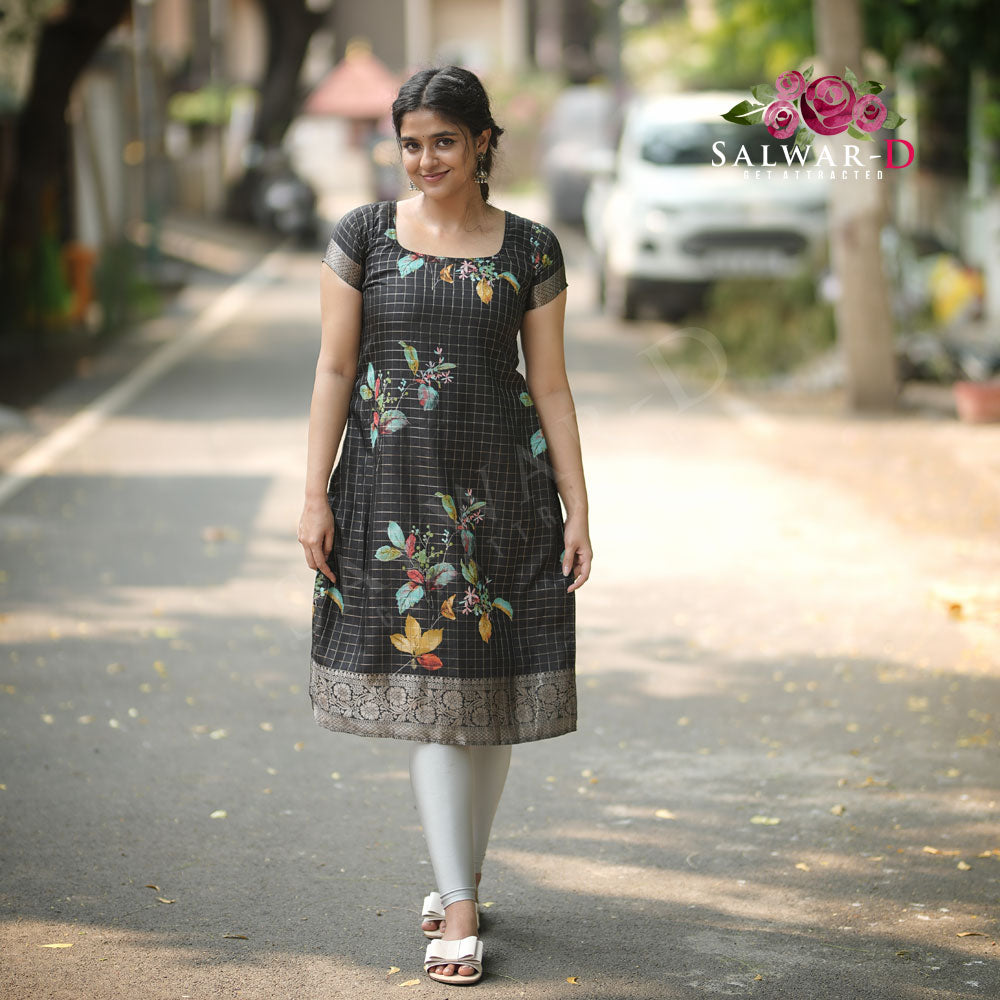 BLACK COTTON KURTI